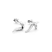 Hot Diamonds Spiral Silver and Diamond Sterling Silver Earrings