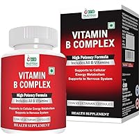 Vitamins - All Including B12, B1, B2, B3, B5, B6, B7, B9, Folic Acid Vitamin Supplement for Stress, Energy and Healthy Immune System 120 Veg Capsules