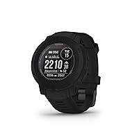 Garmin Instinct 2 Solar, Tactical-Edition, GPS Outdoor Watch, Solar Charging Capabilities, Multi-GNSS Support, Tracback Routing, Black
