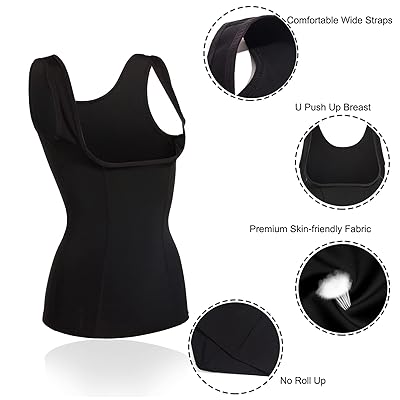 Gotoly Women's Waist Cincher Tummy Control Shapewear Compression Vest  Invisible