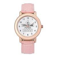 Trust Me I Am The Boss Women's Analogue Quartz Watch Casual Watches Sport Watch Wristwatch