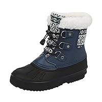 Tall Girls Snow Boots Kids Shoes Snow Boots Girls Boys OutdoorBoots Waterproof Warm Boots With Cotton Fuzzy Boots Girls