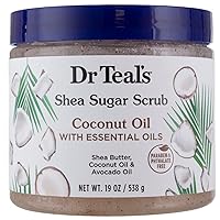 Dr. Teal's Shea Sugar Scrub Coconut Oil 19 Ounce Jar