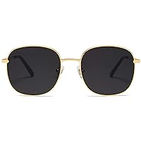 SOJOS Classic Square Sunglasses for Women Men with Spring Hinge Sunnies SJ1137