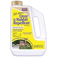 Go Away! Deer & Rabbit Repellent Granules, 3 lb. Ready-to-Use, Deter Deer from Garden, Flowers & Plants