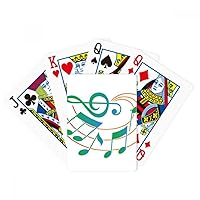 Music Notation Green Orange Pattern Poker Playing Magic Card Fun Board Game