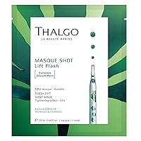 THALGO THALGO Marine Skincare, Flash Lift Shot Mask, Marine Silicon and Seaweed Sugar Face Mask, 1 Mask, 20ml, 0.68 fl. oz.