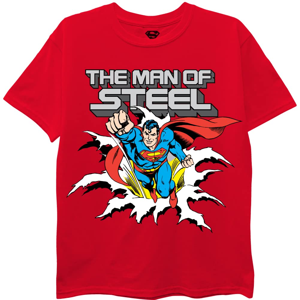 DC Comics Kids' Batman, Superman, Justice League 3 Pack T-Shirt Bundle Set