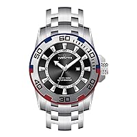 Invicta Men's Pro Diver 50mm Stainless Steel Quartz Watch, Silver (Model: 39115)