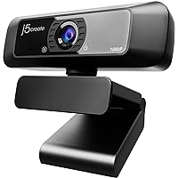 j5create USB Streaming Webcam - 1080P HD with 360° Rotation, High Fidelity Microphone, Plug and Play for PC/Mac/Laptop/Desktop/Skype/YouTube/Zoom/Facetime, Suitable for Conferencing/Calling (JVCU100)