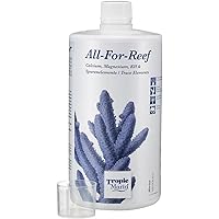 Tropic Marin All for Reef 250ml 500ml 1000ml Complete Single Solution for Alkalinity Calcium Magnesium Cation Anion No Mixing Needed Reef Mineral (1000mL Bottle)