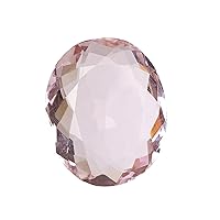 GEMHUB Baby Pink Topaz Oval Faceted Loose Gemstone 90.65 Ct Topaz Loose Stone for Home Decoration