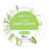 Everyday Paper Plates, 8 5/8 Inch, Disposable, 100 Count