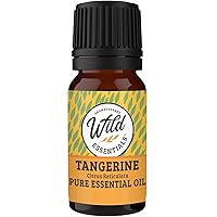 Wild Essentials Tangerine 100% Pure Essential Oil - 10ml, Therapeutic Grade, Made and Bottled in The USA, Uplifting, Calming