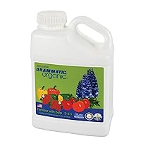 Dramm Drammatic® Organic™ Fertilizer w/Kelp 2-4-1, Hydrolyzed Liquid Fish Fertilizer, for Vegetables, Flowers, and Fruits, 1 Gallon, OMRI Listed, Vegetable, Flowers, Fruit, 1 Gallon