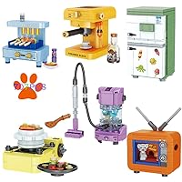 Girls Building Set, 6PCS Mini Electric Appliances Building Blocks Toy for Kids Age 6+, STEM Building Blocks Toy, Classroom Prizes, Birthday Gifts for Girls 707 Pieces