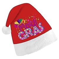 Mardi Gras Christmas Hat Funny Xmas Holiday Hat Party Supplies for Adults