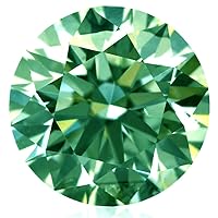 18.85 CT VS1 17.70 MM Round Cut Loose Moissanite Use 4 Pendant/Ring Huge Forest Green Color
