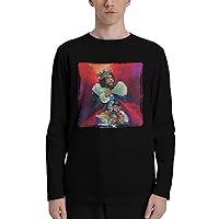 J Rapper Cole Singer Kod T Shirt Man's Casual Cotton Tee Long Sleeve Sports Round Neck Tshirt