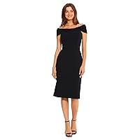 Maggy London Women's Off The Should Twist Detail Dress Cocktail Event Party Occasion Guest of