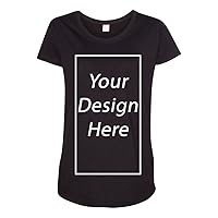 Add Your Own Text and Design Custom Personalized Maternity T-Shirt Tee