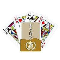Bishop White Word Chess Game Royal Flush Poker Playing Card Game