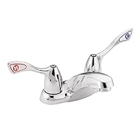 Moen 8800F05 M-BITION Two-Handle Lavatory Faucet, Polished Chrome, 0.5