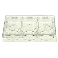 Nest Scientific 703001 Polystyrene 6 Well Cell Culture Plate, Flat Bottom, Tissue Culture Treated, Sterile, Clear, 1 per Pack, 50 per Case (Pack of 50)