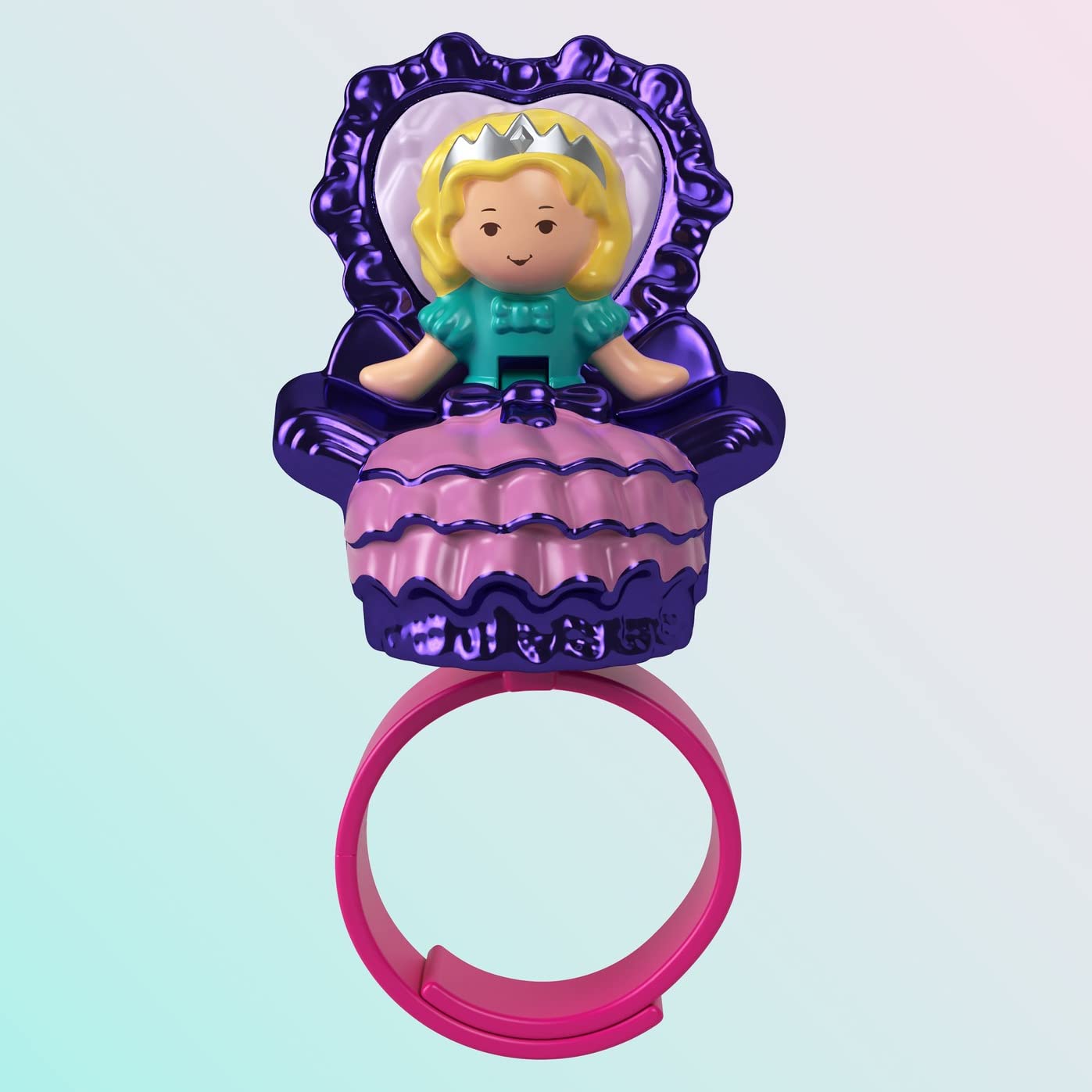 Polly Pocket Collector Compact with 2 Dolls, Keepsake Collection Royal Ball Jewelry Set, Collectible Toy with Unicorn Castle Theme