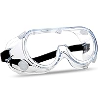 Anti-Fog Protective Safety Goggles Clear Lens Wide-Vision Adjustable Chemical Splash Eye Protection Soft Lightweight Eyewear