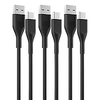 3-Pack 6ft USB C Charger Cable for Moto G Power/Play/Pure/Stylus 5G, G7, One 5G Ace, Edge,Type C Charger Cable Fast Charging USB A 2.0 to USB C (Type C) Cable Cord