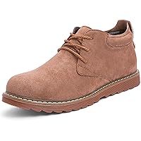 J-WEWIN Boots, Lace-up Boots, Men's, PU Leather, Suede, Low Cut, 3 Hole Boots, Casual Shoes, Work Boots, Men's Shoes, For Autumn and Winter, Anti-Slip, Abrasion Resistant, Easy to Walk, Super Easy, Stylish, Work or School, Trekking, Outdoor Activities