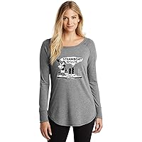 Steamboat Willie Vintage 1928 Womens Tri Blend Long Sleeve Shirt