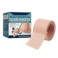 Silicone Scar Sheets Silicone Scar Tape And Effective Silicone Scar Removal Strips For C Burn Keloid Upgrade Simplified Skin (Khaki, One Size)