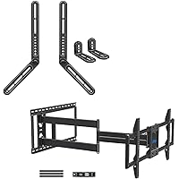 Mounting Dream Long Arm TV Wall Mount for Most 42-90 Inch TV, 40 Inch Long Extension TV Mount, Fits Max VESA 800x400mm, 150LBS, Sound Bar Mount for Mounting Above or Under TV Up to 15 LBS