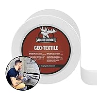 Liquid Rubber Geo-Textile - Fix Leaks - Repair and Restore - Easy to Use, 4 Inch x 160 Foot Roll