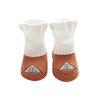 Cute Children Toddler Shoes Autumn and Winter Boys and Girls Socks Shoes Floor Sports Shoes Non Slip Plain Zipper Shoes (A, 7 Toddler)