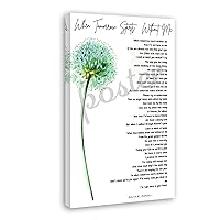 QHIUCS David M. Romano’s When Tomorrow Starts Without Me Poem Poster2 (2) Canvas Painting Wall Art Poster for Bedroom Living Room Decor 16x24inch(40x60cm)