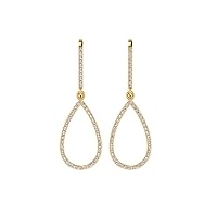 Solid 14k Vintage vibe with Certified Diamond Yellow White Rose Gold Elegant Earring Classic Gifts For Girls and Womens.