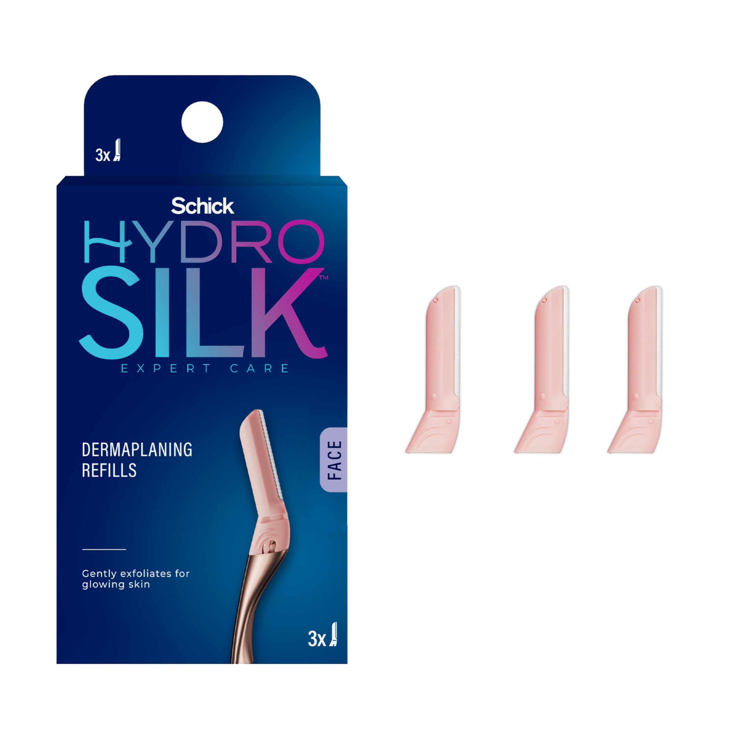 Schick Hydro Silk Dermaplaning Wand Refills - 3 Count