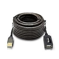 BlueRigger USB Extension Cable (32FT/10M, Long Active USB2.0 Extender, Male to Female Repeater, Data Transfer Cord)- for Game Consoles, Printer, Camera, Keyboard, Hard Drives