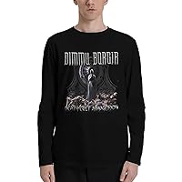 T Shirt Dimmu Borgir Mens Fashion Round Neck T-Shirts Classical Long Sleeve Tops Black