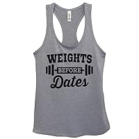 Funny Work Out Tank Tops “Weights Not Dates