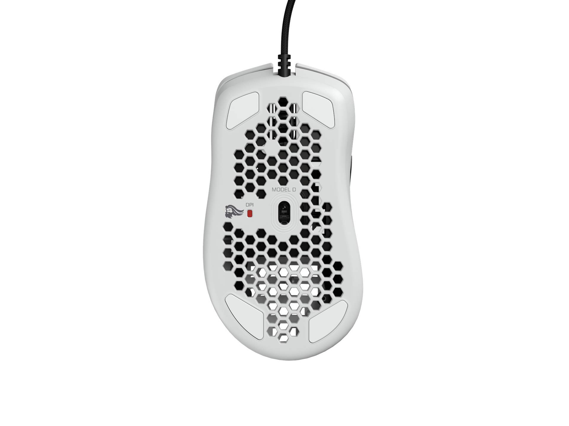 Glorious Gaming Mouse - Glorious Model D Honeycomb Mouse - Superlight RGB PC Mouse - 68 g - Matte White Wired Mouse