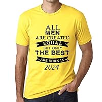 Men's Graphic T-Shirt All Men are Created Equal but Only The Best are Born in 2024 Vintage Eco-Friendly Short