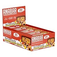Anabar Protein Bar, Whole Food Performance Bar, Amazing Tasting Protein Bar, Real Food, No Fillers, 21 Grams of Protein (12 Bars, Milk Chocolate Monster Cookie Crunch)