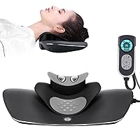 New Dynamic Neck Stretching Device, Supine Cervical Neck Traction with 3 Modes Electrotherapy and Hyperthermia to Relieve Neck Pain, 104 to 122℉(40 to 50℃), Easy to Ues
