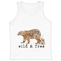 Wild and Free Kids' Jersey Tank - Infant Present - Gifts for Animal Lovers