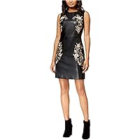 Womens Embroidered Bodycon Pencil Dress