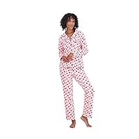 Women's Pajama Set - 2 Piece Long Sleeve Button Down Sleep Shirt and Lounge Pants - Sleepwear for Women, S-XL